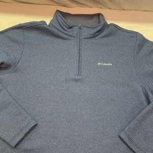 Columbia Men's Great Hart Mountain III Half-Zip Fleece Pullover Blue Heather XXL